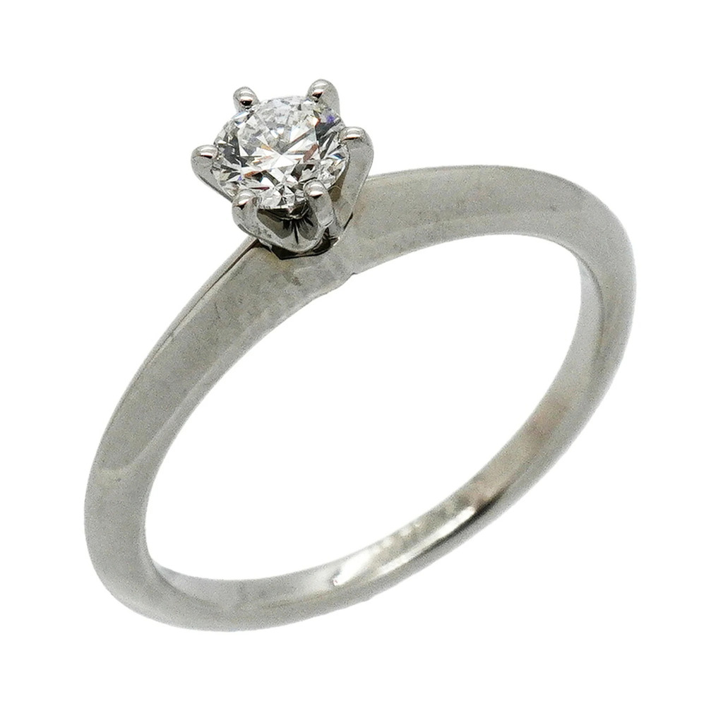 Tiffany & Co. Solitaire Ring, 1PD (1 diamond), Pt950 Platinum, 0.24ct Diamond...